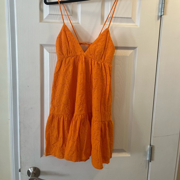 Zara Orange Mini Dress - Picture 1 of 2